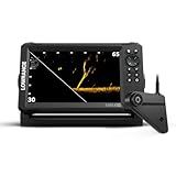 Lowrance Eagle Eye 9 Live Sonar FishFinder/Chartplotter with Transom-Mount Transducer and Preloaded C-MAP Inland Charts, 9-inch IPS Screen, Black, 000-16129-001