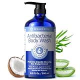 Roycederm Antibacterial & Antifungal Body Wash (16.9 fl oz) - Antibacterial Soap for Odor, Back Acne, Jock Itch, Athlete’s Foot & Eczema - Kills 99.9% of Germs & Bacteria - Non-Drying Daily Cleanse