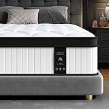 WFGEY Mattress Queen Size, 12 Inch Queen Mattress in a Box with Memory Foam and Individual Pocket Springs, Motion Isolation, Pressure Relief, Medium Firm Feel, Cool&Comfortable Sleep, Edge Support