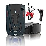 Speed Sentinel Laser/Radar Detector Driving Aids for Cars with Led Display, Long Range Detection, Mute Memory, City/Highway Mode Detectors, Ideal Gifts for Cars (Black)