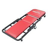 WINTOOLS 41" Foldable Heavy Duty Z Creeper Seat Rolling Chair Mechanics Garage 2 in 1 Work Bench