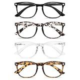 BLS BLUES Reading Glasses for Women for Home, Office & Driving - HD Clear Readers with Blue Light Blocking Protection