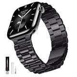 SUNFWR Metal Bands Compatible with Apple Watch Band Business for Men