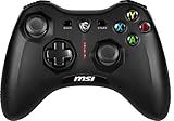 MSI Force GC30V2 Wireless Gaming Controller, Dual Vibration Motors, Dual Connection Modes, Interchangable D-Pads, Compatible with PC & Android, Black
