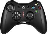 msi Force GC30V2 Wireless Gaming Controller, Dual Vibration Motors, Dual Connection Modes, Interchangable D-Pads, Compatible with PC & Android, Black