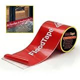 FloodTape® Waterproof Adhesive Tape – 8 inches Extra Wide x 20 feet Long Roll - Temporary Flood and Snow/Ice Water Barrier for Doors & Windows – Double-Sided, No Residue, No Damage, Easy Installation