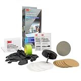3M Ultra Headlight Restoration Kit, Contains Masking Tape, Light Sanding Discs, Wax Protectant and More, Use on Plastic Lenses Headlights, Taillights and More, Easy Heavy-Duty Restoration (39195)
