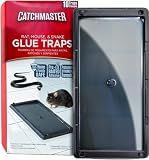 Catchmaster Rat & Mouse Glue Traps 10 Pack, Large Heavy Duty Sticky Traps