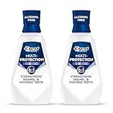 Crest Pro-Health Mouthwash, Teeth Whitening for Adults, 6 in 1 Benefits, Breath Freshener, 946mL, 2 Pack, Alcohol Free Mouth Rinse, Anti Cavity, Enamel Repair, Bad Breath Treatment, Mint Flavor