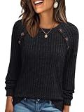 AUTOMET Womens Long Sleeve Shirts Fall Sweaters Business Casual Tops Blouse