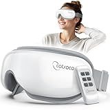 Cotsoco Eye Massager with Heat, Remote, and Compression, Adjustable Foldable Sleep Mask for Relaxing Eyes and Better Sleep, Migraine Relief Device, Birthday Gifts for Father Day Women Men Her Him
