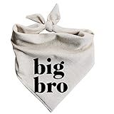 Big Bro Dog Bandana Pregnancy Announcement Baby Announcement to Grandparents (Large)
