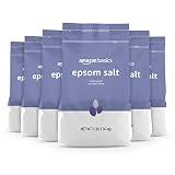 Amazon Essentials Epsom Salt Soaking Aid, Lavender Scented, 3 Pound, 6-Pack (Previously Amazon Basics)