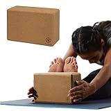Gaiam Cork Yoga Block – 4x6x9 Inch, Natural Cork Block for Yoga, Pilates, Stretching, Balance, Gym, Home Workout, Meditation, Non-Slip, High-Density, Rounded Edges for Enhanced Poses and Flexibility
