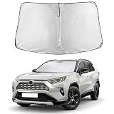 EcoNour Windshield Sunshade Compatible for Toyota RAV4 2019-2024 2025,2026 LE, XLE, Premium, XSE, Limited, SE, TRD Off-Road, Sun Visor for Front Window Sun Shade Cover, UV Protector, Car Accessories