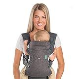 Infantino Flip Advanced 4-in-1 Baby Carrier - Ergonomic, Convertible, Face-in and Face-Out Front and Back Baby Carrier for Newborn to Toddler 8-32 lbs, Gray