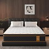 Qabefy Twin Mattress, 10 Inch Memory Foam Hybrid Mattress in a Box, Medium Firm and Individually Pocket Springs - Pressure Relief, CertiPUR-US Certified, Motion Isolation