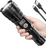 Rechargeable Flashlights High Lumens, 100000LM LED Super Bright Flash Light