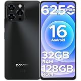 DOOGEESmart Note 58 Cell Phone Unlocked, Android 16 Smartphone with 32GB+128GB(TF 2TB), 6.75" HD+ 90Hz Waterdrop Screen,6250mAh Battery,4G Dual SIM Unlock Mobile Phone, Widevine L1/NFC/OTG/Face Unlock