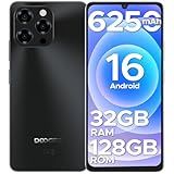 DOOGEE Note 58 Android 16 Unlocked Phones, 32GB+128GB/2TB Expand Cell Phone, 6.6''HD+90Hz Dispaly, 6250mah Battery, 4G Dual Sim Unlocked Smartphone, Widevine L1/NFC/OTG/Face Unlock