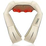 Nekteck Neck Massager for Pain Relief Deep Tissue, FSA Eligible Shiatsu Back Massager with Heating 3D Kneading Massage Pillow for Shoulder Leg Muscle, Office Home Car Use, HSA Eligible, Plug-in Use