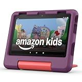 Amazon Fire HD 8 Kids tablet (newest model), ages 3-7 | 3GB memory, bright 8" HD screen. Includes ad-free and exclusive content, parental controls and 13-hr battery, 32GB, Grape
