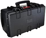 Amazon Basics Hard Protective Camera Case with Wheels, Large, Black, 22"L x 14"W x 9.8"H