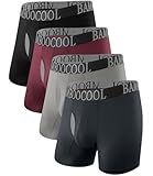 BAMBOO COOL BreezeBoo Men's Ultra Breathable Underwear Mesh Boxer Briefs with Lightwight Wasitband,No Ride Up,Multipack