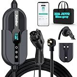 AIMILER Level 2 Electric Vehicle (EV) Charger(WIFI APP/Plug-play), 32A, 25ft Cable ETL Certified, 220V-240V NEMA 14-50P Plug EVSE w/ J1772 Connector, Portable EV Car Charging Stations for Home Level 2