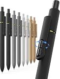 Hiacry 8 Pack Gel Pens, Quick-Drying Black Ink, 0.7mm Fine Point Fidget Pen