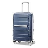 Samsonite Freeform Hardside Carry-On Luggage with Spinner Wheels - Hardshell Suitcase - TSA, Airline-Approved - Expandable Hard Shell, Smooth Rolling Wheels for Lightweight Travel - Navy