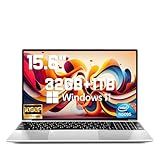 2025 Latest 15.6'' Laptop Windows 11, 1TB SSD 32GB Dual-Channel RAM, Quad-Core Processor(Max 2.9GHz), 1080P FHD Display, Backlit Keyboard, Fingerprint, Webcam, Mini-HDMI, WiFi5, BT5, TF Card Slot