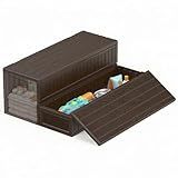 CAMMOO Hot Tub Steps - Double-Decker Large Storage & Snap-Together Assembly, Fully Sealed Spa Steps with Non-Slip Wider Step, Hot Tub Stairs, Outdoor/Indoor, Brown