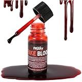 Festicy Authentic 0.50 fl oz Fake Blood I Realistic Halloween Make up I For Vampire Costumes I Washable Fake Blood for Halloween & Carnival I Ideal for Zombie & Vampire Makeup Kit