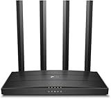 TP-Link AC1200 Gigabit WiFi Router (Archer A6) - Dual Band MU-MIMO Wireless Internet Router, 4 x Antennas, OneMesh and AP Mode, Long Range Coverage