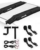 Abahub Kayak Roof Rack Soft Roof Rack Pads for Car Kayak Surfboard 32 inch