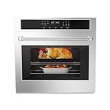 30 Inch Electric Wall Oven, 4.8 Cu.ft Built-in Single Convection Oven with Self-Cleaning, Broil, Bake, Safety Lock, LED Touch Control for Kitchen Cabinet