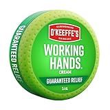 O'Keeffe's Working Hands Hand Cream for Extreme Dryness - 3.4 oz Jar (1 Pack) - Repairing Skincare for Cracked, Dry Hands