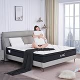 Dreamscape Queen Mattress, 12 Inch Queen Size Mattresses in a Box, Memory Foam Hybrid Mattress with Individual Pocket Spring for Motion Isolation, Pressure Relief, Medium Firm Feel, CertiPUR-US