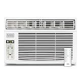 BLACK+DECKER Window Air Conditioner 8000 BTU, AC Window Unit Cools Up to 350 Square Feet, Window AC Unit with Remote Control, 3 Cooling Speeds and Fan Only Function, BD08WT6, White