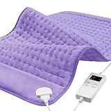 NBKLS Heating Pad for Back, Large Heating Pads for Body Muscle Pain Cramps Relief, 6 Heat Settings Machine Washable Electric Heating Pad, Birthday Christmas Gifts for Women Mom