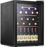 Antarctic Star Wine Cooler, Beverage Refrigerator, 16 Bottle Freestanding Quiet Wine Cellar Front Glass Door for Home and Bar, Digital Temp Control, 1.71 Cu.Ft.