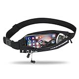 AIKENDO Slim Running Belt for Women Men,Runners Fanny Pack Phone Holder,Running Pouch Waist bag for Workout Jogging,Money Belt Running Gear Accessories