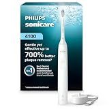 Philips Sonicare 4100 Rechargeable Electric Toothbrush, 1 Brush Head, White