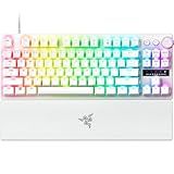 Razer - Huntsman V3 Pro TKL Wired Analog Optical Esports Keyboard with with Snap Tap Mode Rapid Trigger and Adjustable Actuation - White