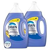 Dawn Platinum Dish Soap Liquid, Dishwashing Liquid, Grease Removal, Fresh Rain, 2x54.8oz Bundle