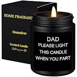 Homsolver Gift for Dad, Fathers Day Birthday Christmas Dad Candle Gifts