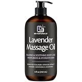 Lavender Sensual Massage Oil with Collagen and Stem Cells, 8 fl oz by M3