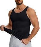 Nebility Shapewear Mens Compression Shirt - Slimming Tank Tops Tummy Shaping Vest Breathable Tank Tops for Workout Gym