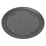 GoodCook AirPerfect Insulated Nonstick Carbon Steel Pizza Pan with Cutting Guides, Perforated Nonstick Pizza Pan, 15.75-Inch, Gray